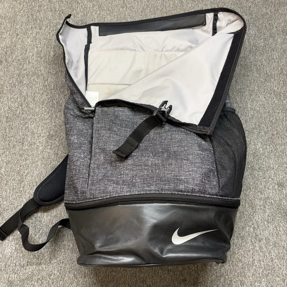 Nike Sport Golf Backpack W/ Laptop Sleeve Gray Black School University